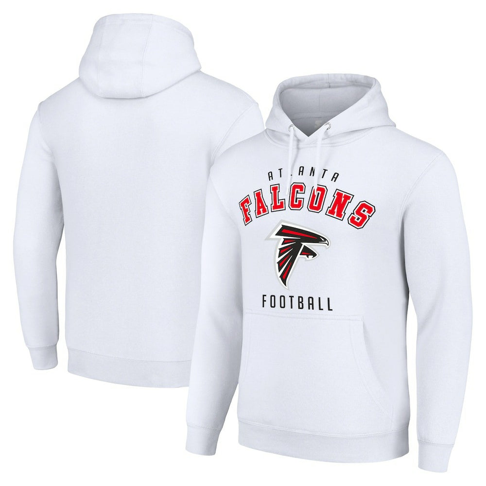 Atlanta Falcons Starter Unisex Logo Pullover Hoodie White | NFL