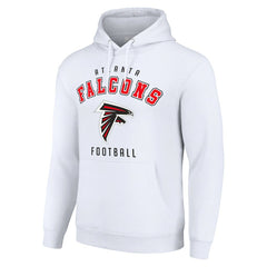 Atlanta Falcons Starter Unisex Logo Pullover Hoodie White | NFL