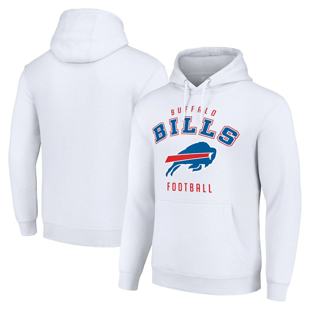 Buffalo Bills Starter Unisex Logo Pullover Hoodie White | NFL