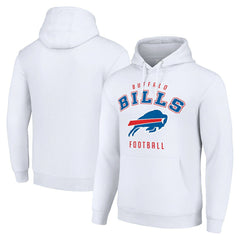 Buffalo Bills Starter Unisex Logo Pullover Hoodie White | NFL