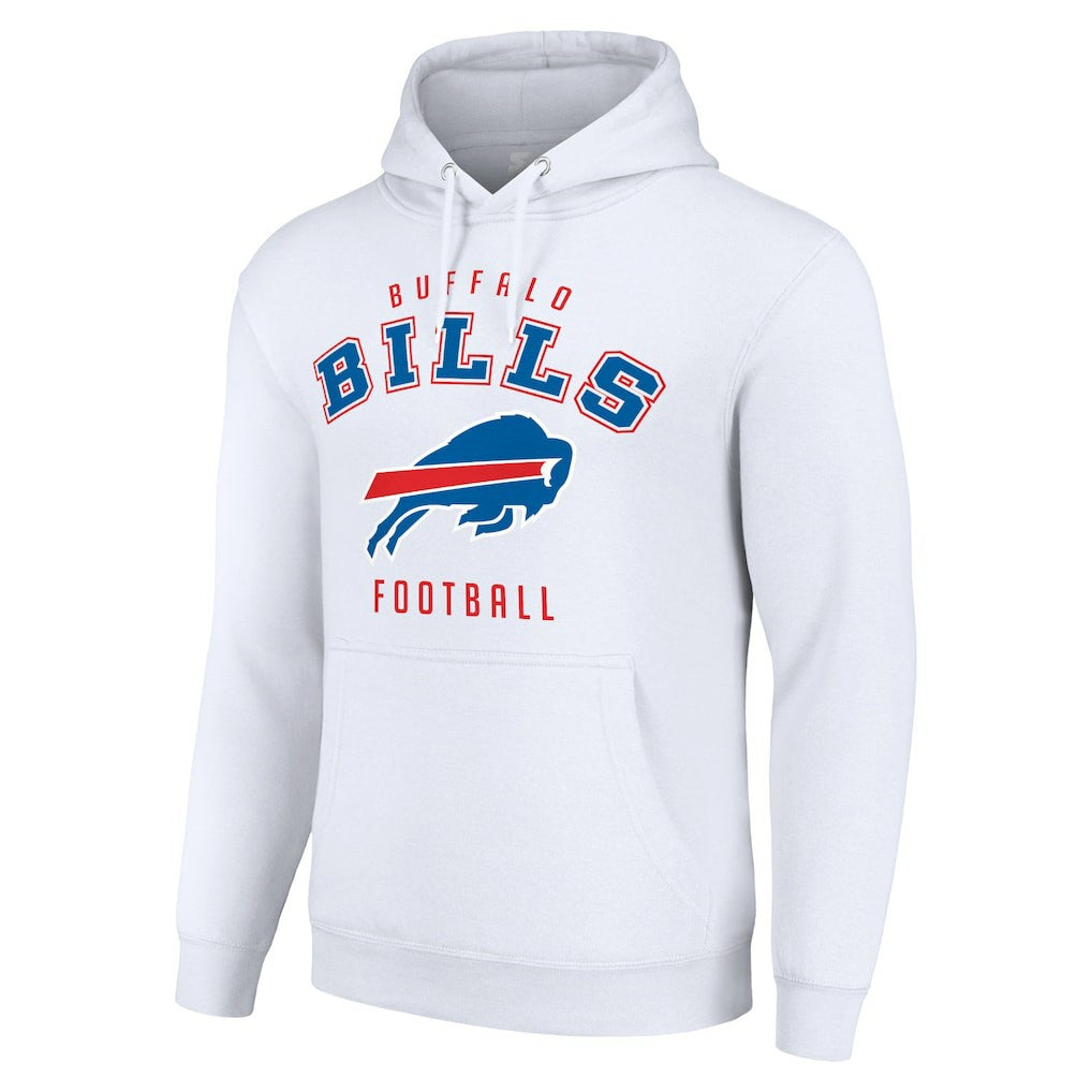 Buffalo Bills Starter Unisex Logo Pullover Hoodie White | NFL