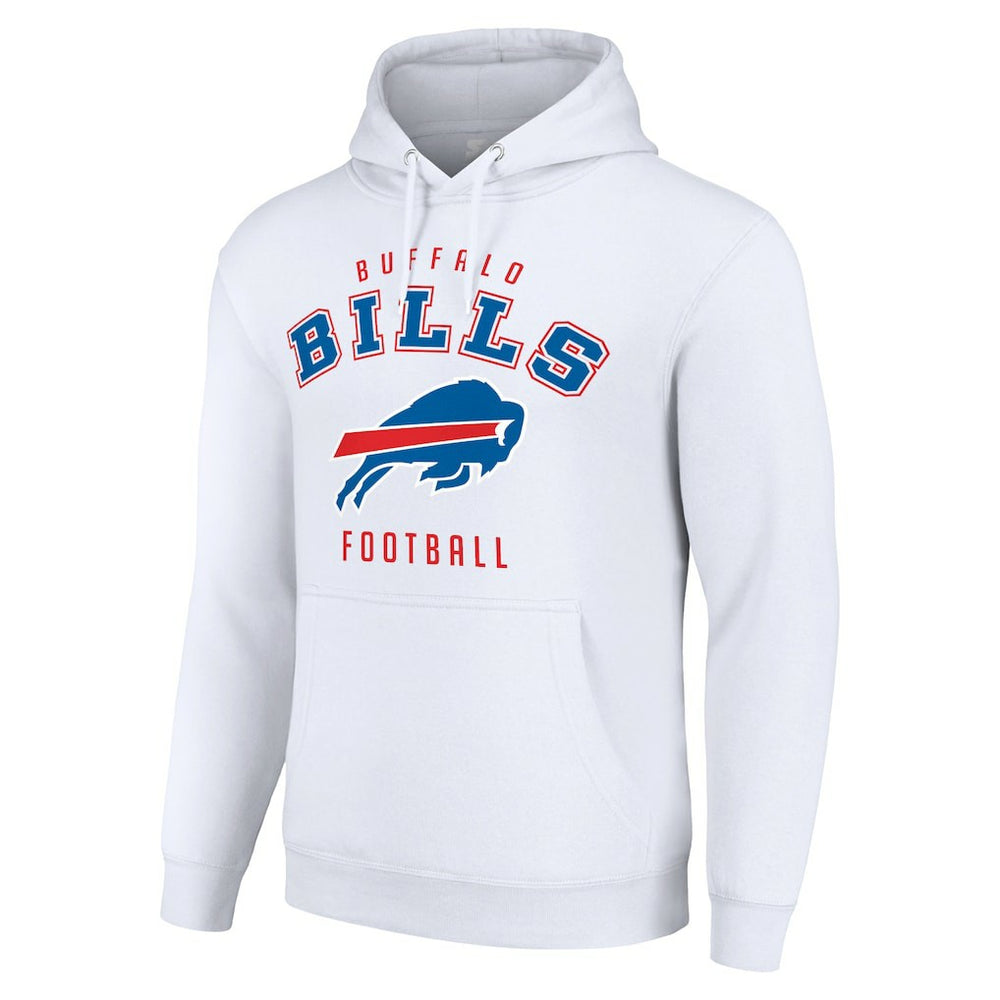 Buffalo Bills Starter Unisex Logo Pullover Hoodie White | NFL