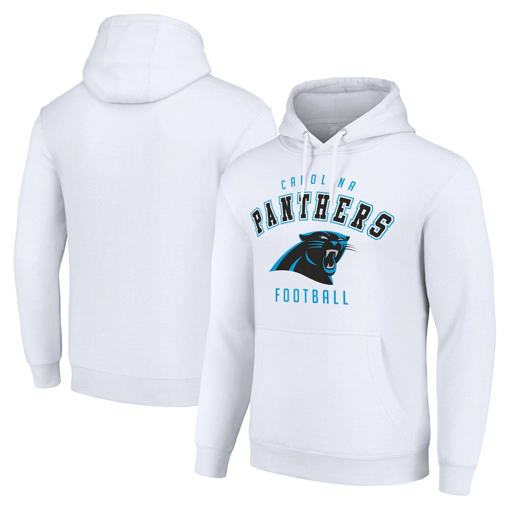 Carolina Panthers Starter Unisex Logo Pullover Hoodie White | NFL