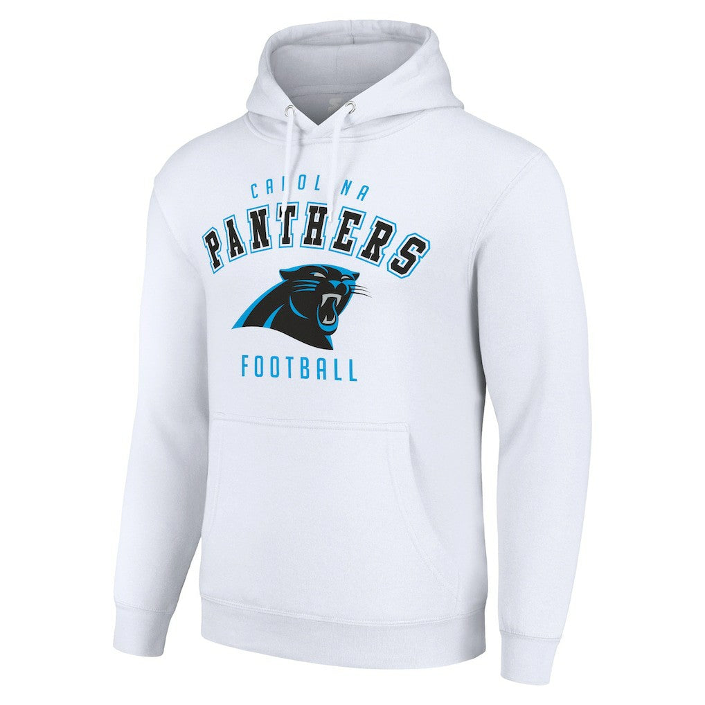 Carolina Panthers Starter Unisex Logo Pullover Hoodie White | NFL