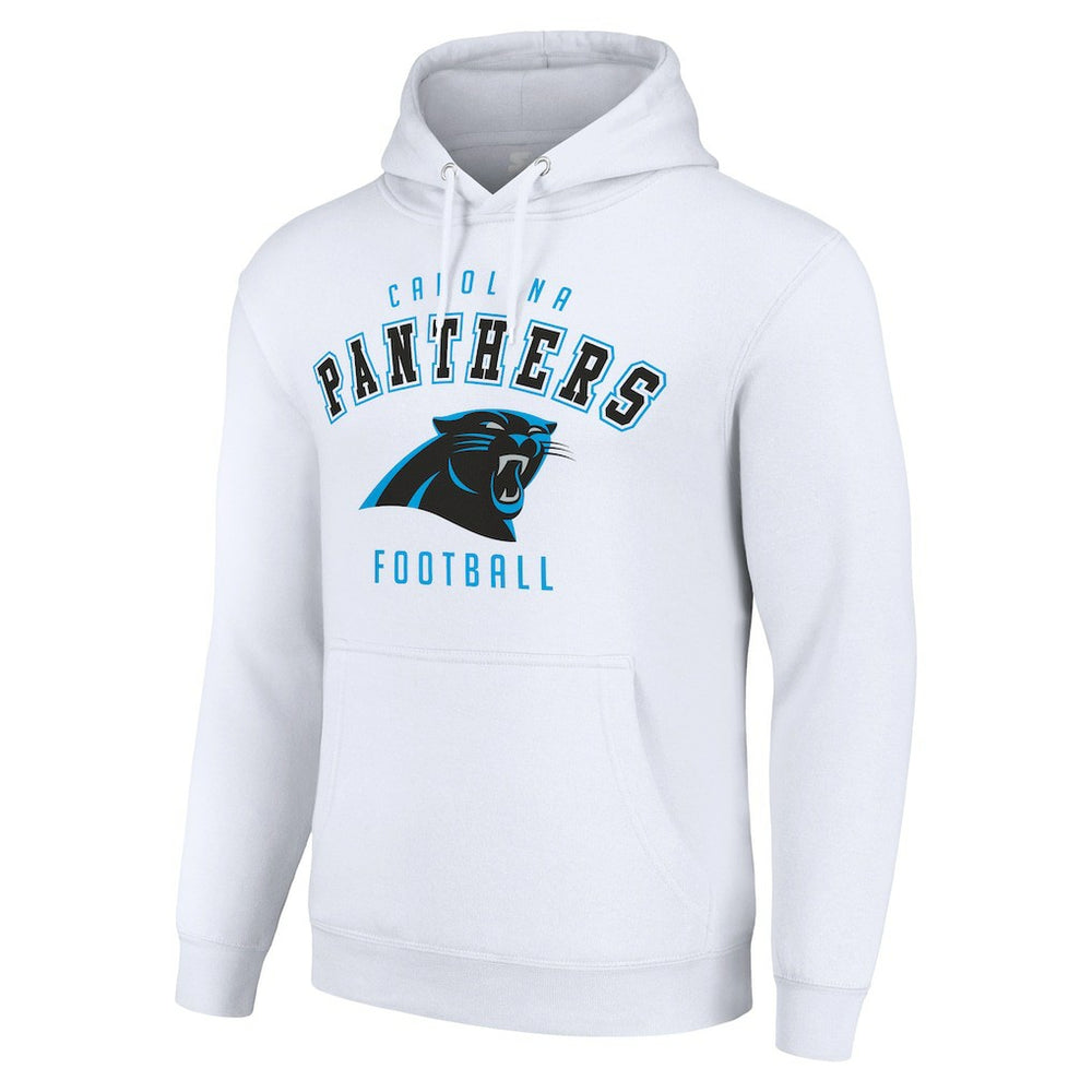 Carolina Panthers Starter Unisex Logo Pullover Hoodie White | NFL