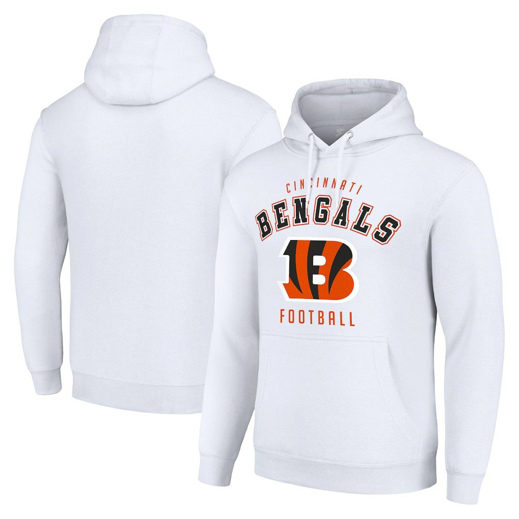 Cincinnati Bengals Starter Unisex Logo Pullover Hoodie White | NFL