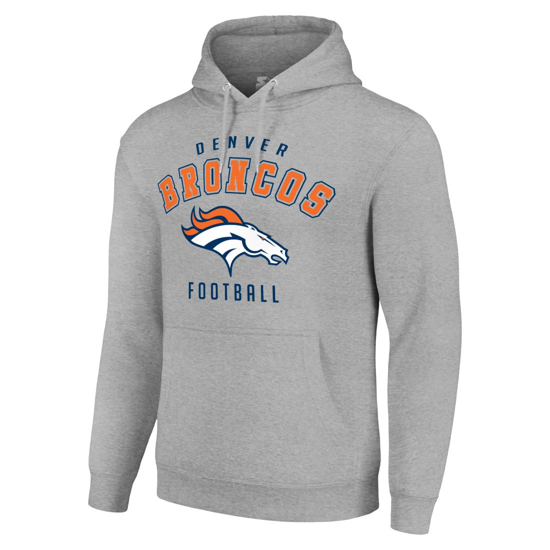 Denver Broncos Starter Unisex Logo Pullover Hoodie Heather Gray | NFL