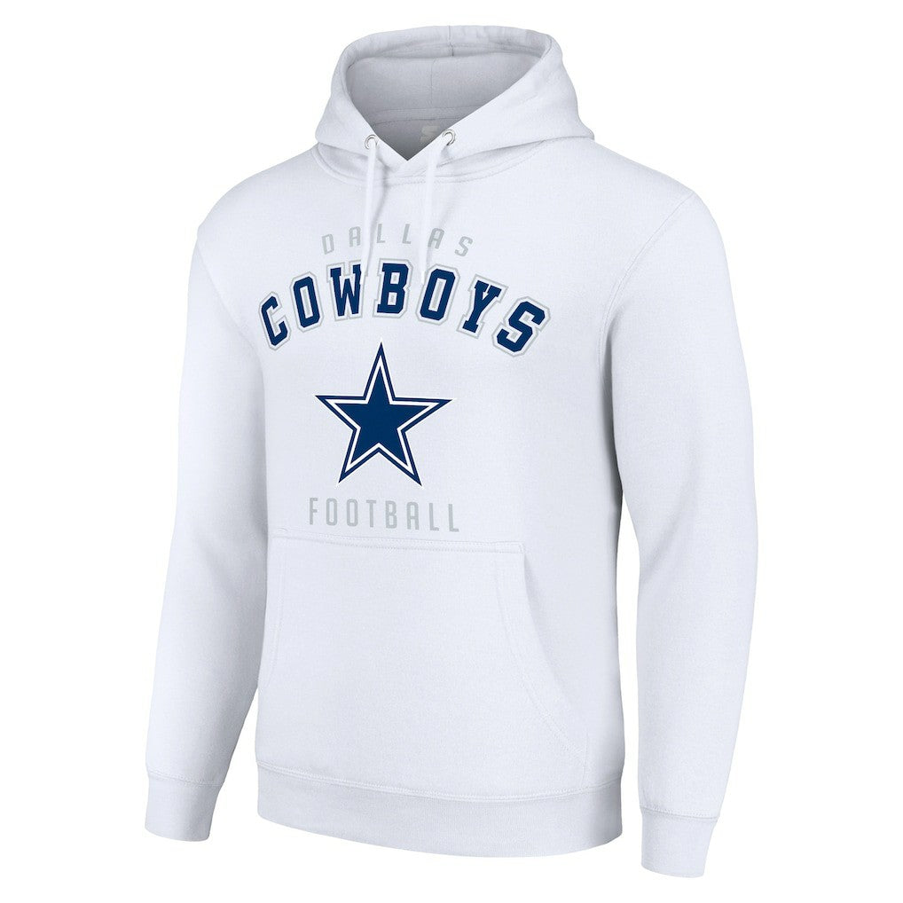 Dallas Cowboys Starter Unisex Logo Pullover Hoodie White | NFL