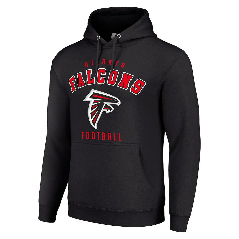 Atlanta Falcons Starter Unisex Logo Pullover Hoodie Black | NFL