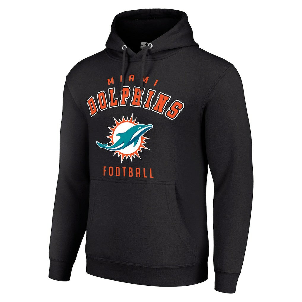 Miami Dolphins Starter Unisex Logo Pullover Hoodie Black | NFL