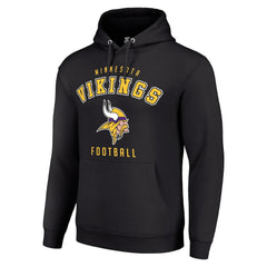 Minnesota Vikings Starter Unisex Logo Pullover Hoodie Black | NFL