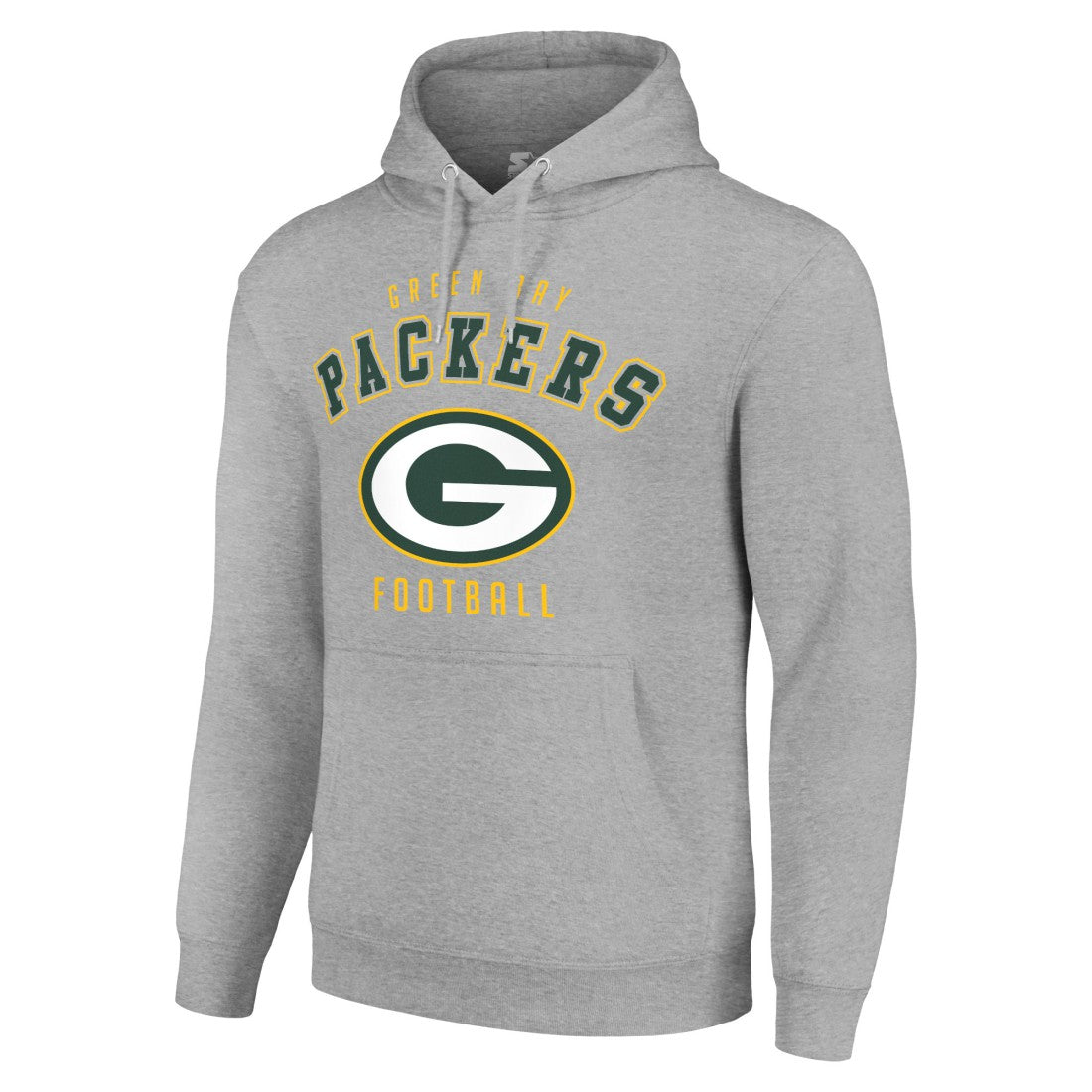Green Bay Packers Starter Unisex Logo Pullover Hoodie Heather Gray | NFL