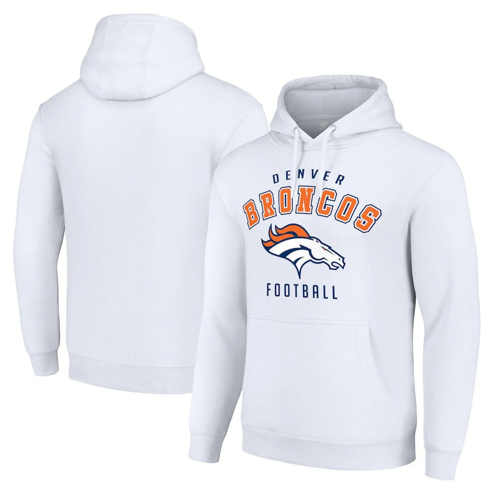 Denver Broncos Starter Unisex Logo Pullover Hoodie White | NFL