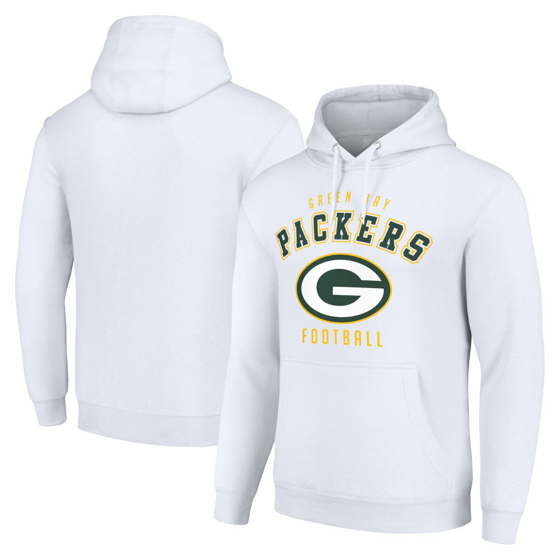 Green Bay Packers Starter Unisex Logo Pullover Hoodie White | NFL