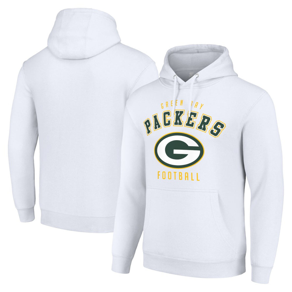 Green Bay Packers Starter Unisex Logo Pullover Hoodie White | NFL