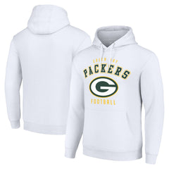 Green Bay Packers Starter Unisex Logo Pullover Hoodie White | NFL