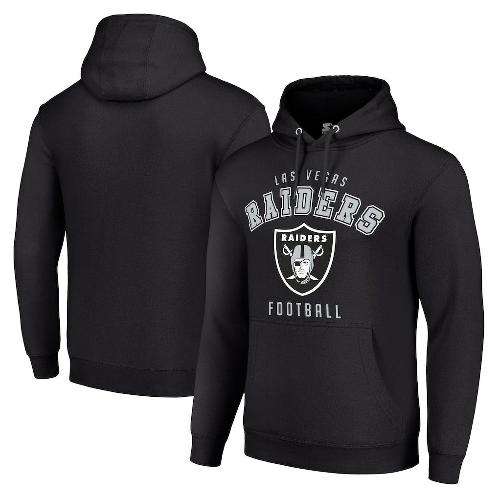 Las Vegas Raiders Starter Unisex Logo Pullover Hoodie Black | NFL