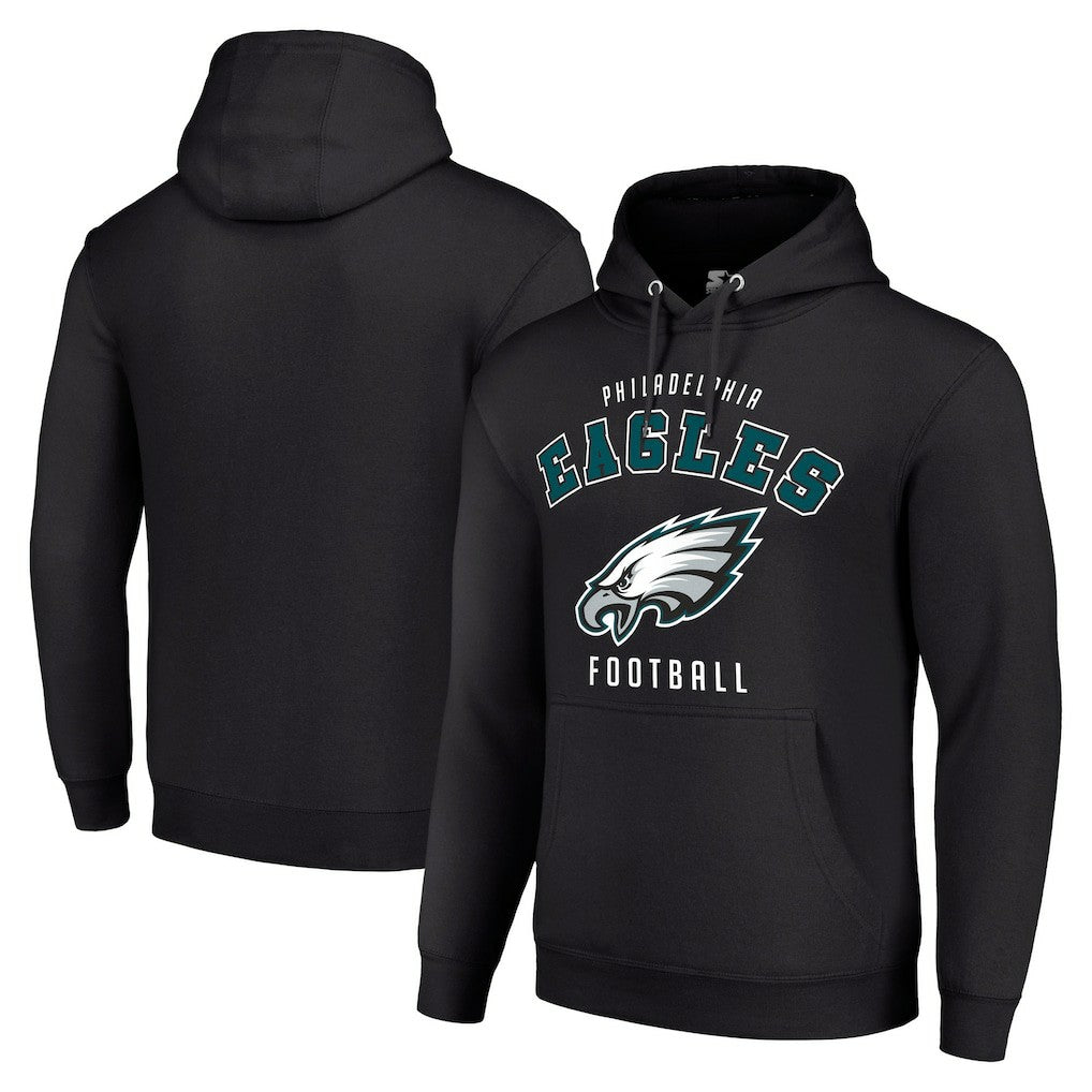 Philadelphia Eagles Starter Unisex Logo Pullover Hoodie Black | NFL
