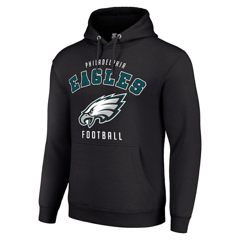 Philadelphia Eagles Starter Unisex Logo Pullover Hoodie Black | NFL