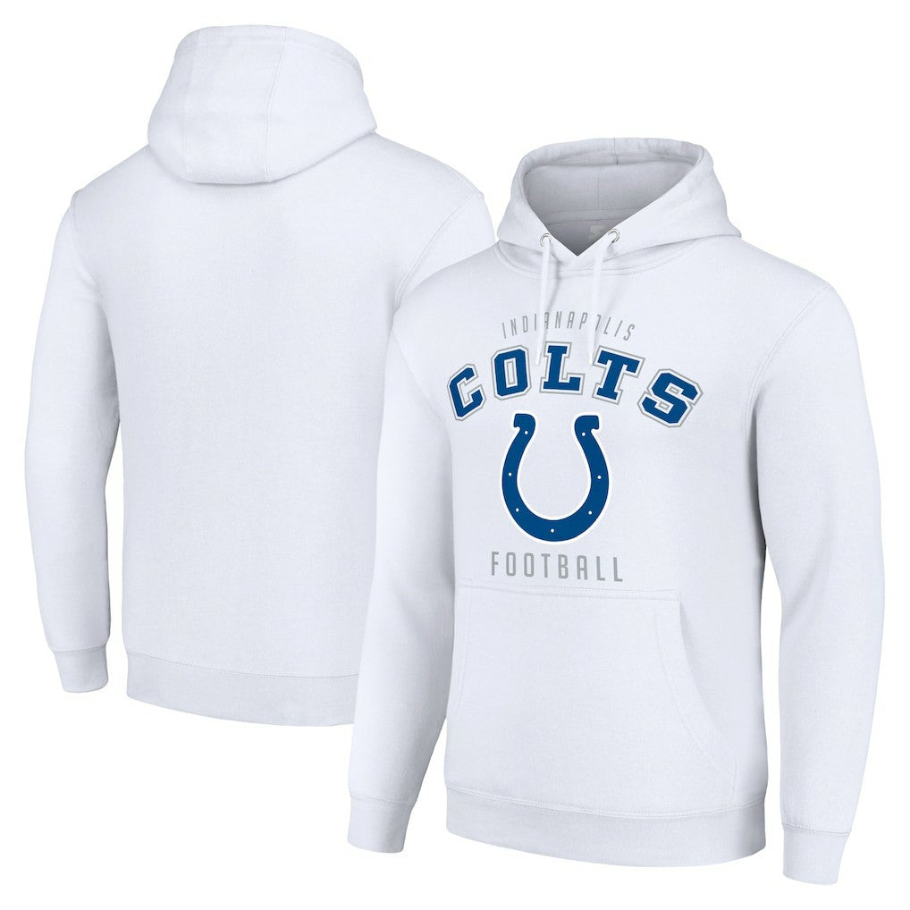 Indianapolis Colts Starter Unisex Logo Pullover Hoodie White | NFL