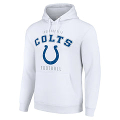 Indianapolis Colts Starter Unisex Logo Pullover Hoodie White | NFL