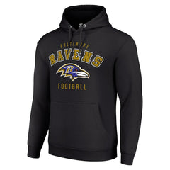 Baltimore Ravens Starter Unisex Logo Pullover Hoodie Black | NFL