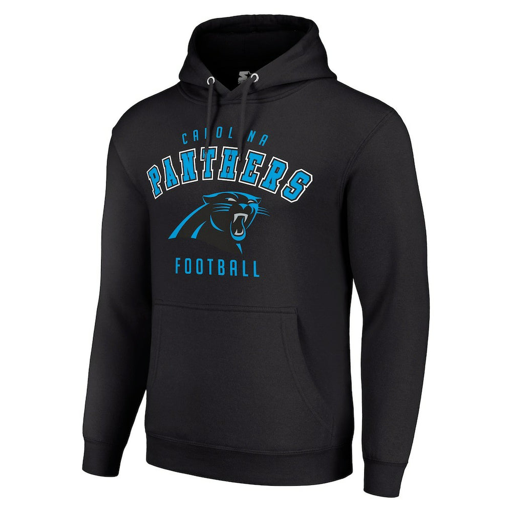 Carolina Panthers Starter Unisex Logo Pullover Hoodie Black | NFL