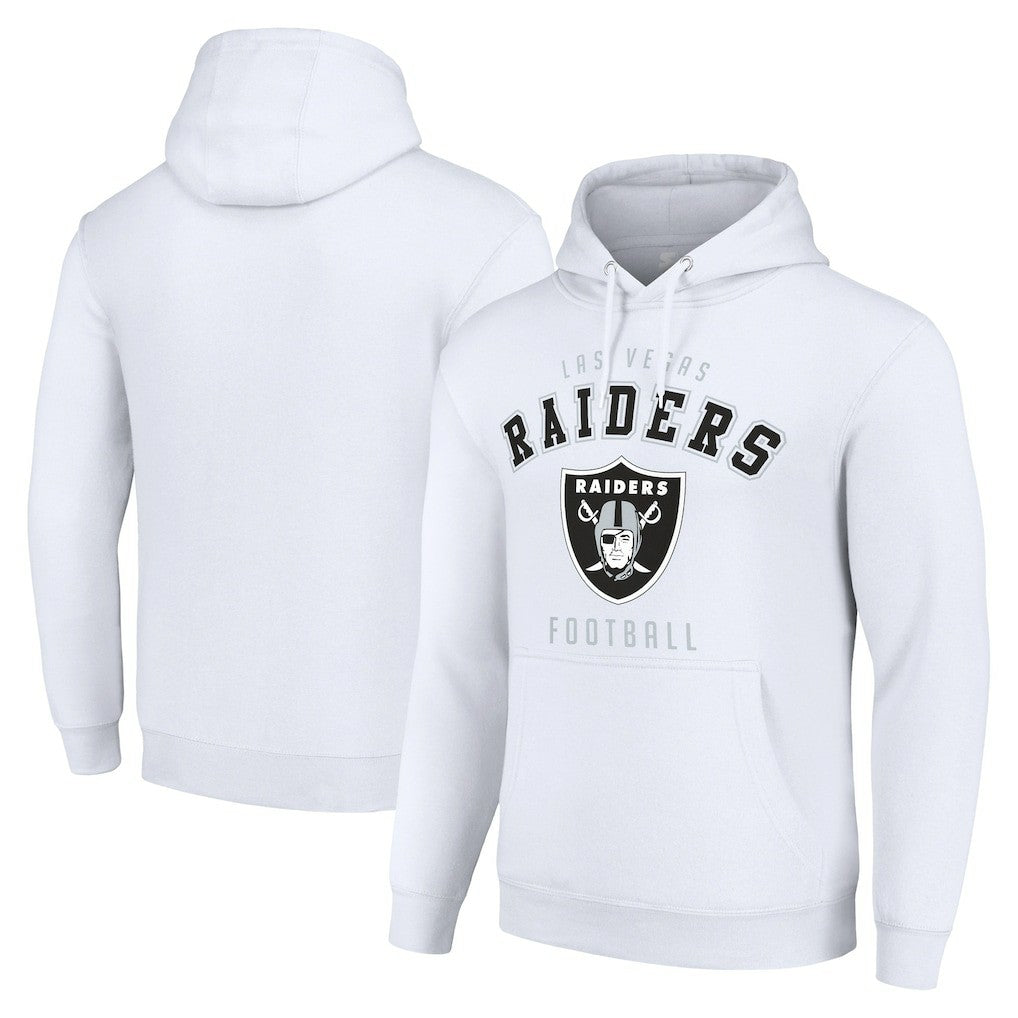 Las Vegas Raiders Starter Unisex Logo Pullover Hoodie White | NFL