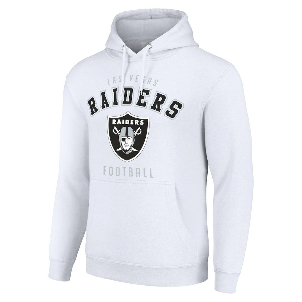 Las Vegas Raiders Starter Unisex Logo Pullover Hoodie White | NFL