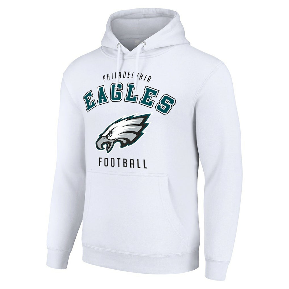 Philadelphia Eagles Starter Unisex Logo Pullover Hoodie White | NFL