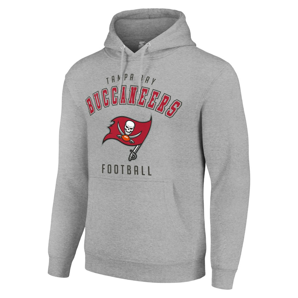 Tampa Bay Buccaneers Starter Unisex Logo Pullover Hoodie Heather Gray | NFL