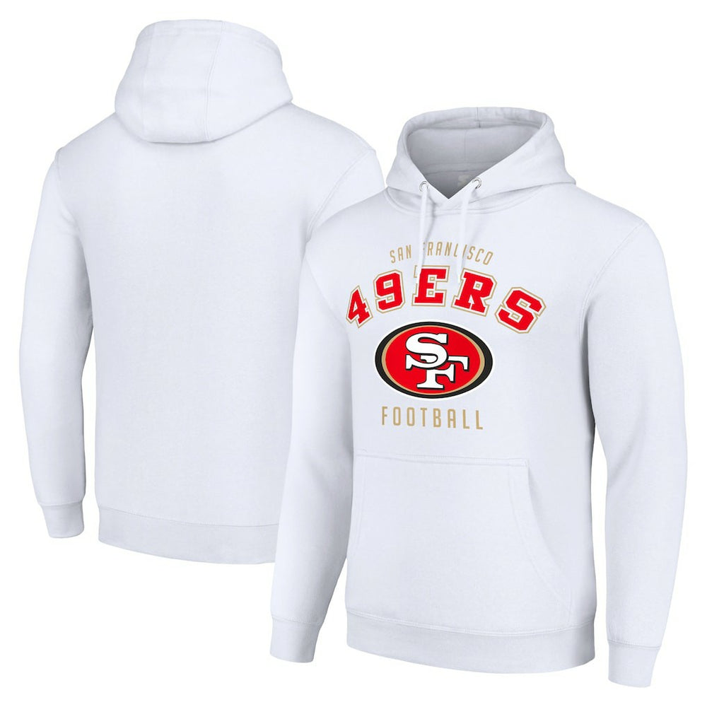 San Francisco 49ers Starter Unisex Logo Pullover Hoodie White | NFL