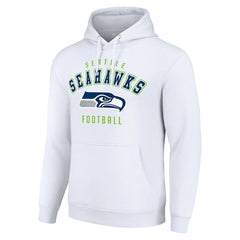 Seattle Seahawks Starter Unisex Logo Pullover Hoodie White | NFL