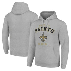 New Orleans Saints Starter Unisex Logo Pullover Hoodie Heather Gray | NFL