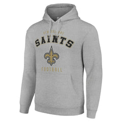 New Orleans Saints Starter Unisex Logo Pullover Hoodie Heather Gray | NFL