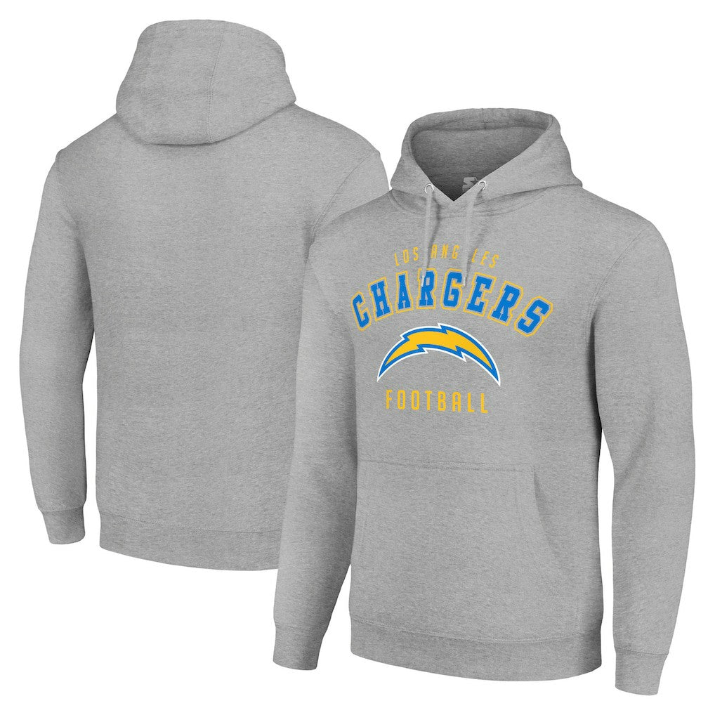 Los Angeles Chargers Starter Unisex Logo Pullover Hoodie Heather Gray | NFL