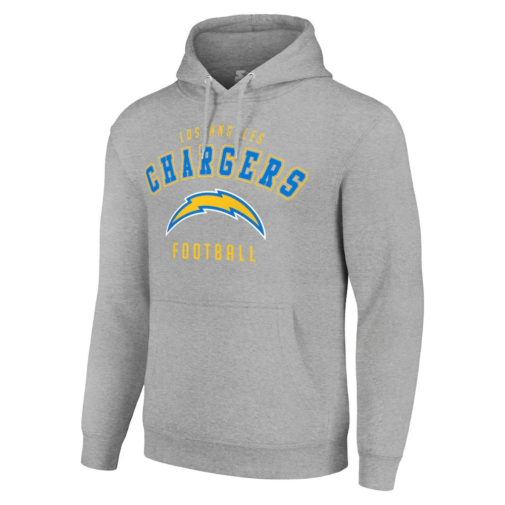 Los Angeles Chargers Starter Unisex Logo Pullover Hoodie Heather Gray | NFL