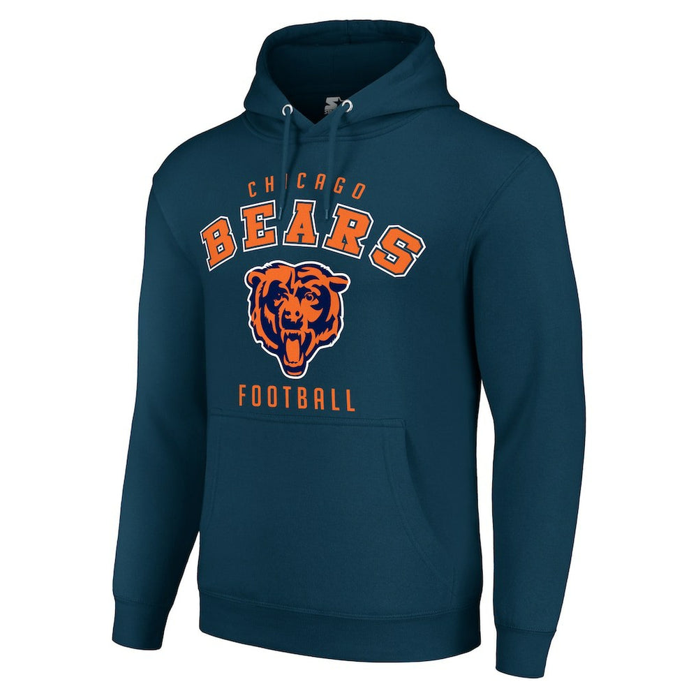 Chicago Bears Starter Unisex Logo Pullover Hoodie Navy | NFL