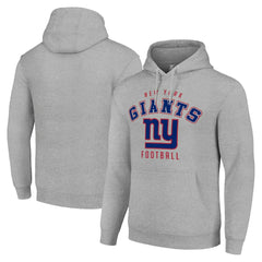 New York Giants Starter Unisex Logo Pullover Hoodie Heather Gray | NFL
