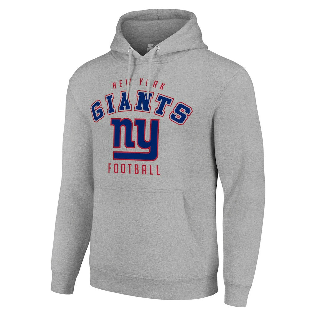 New York Giants Starter Unisex Logo Pullover Hoodie Heather Gray | NFL