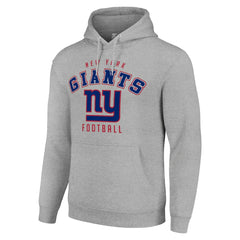 New York Giants Starter Unisex Logo Pullover Hoodie Heather Gray | NFL