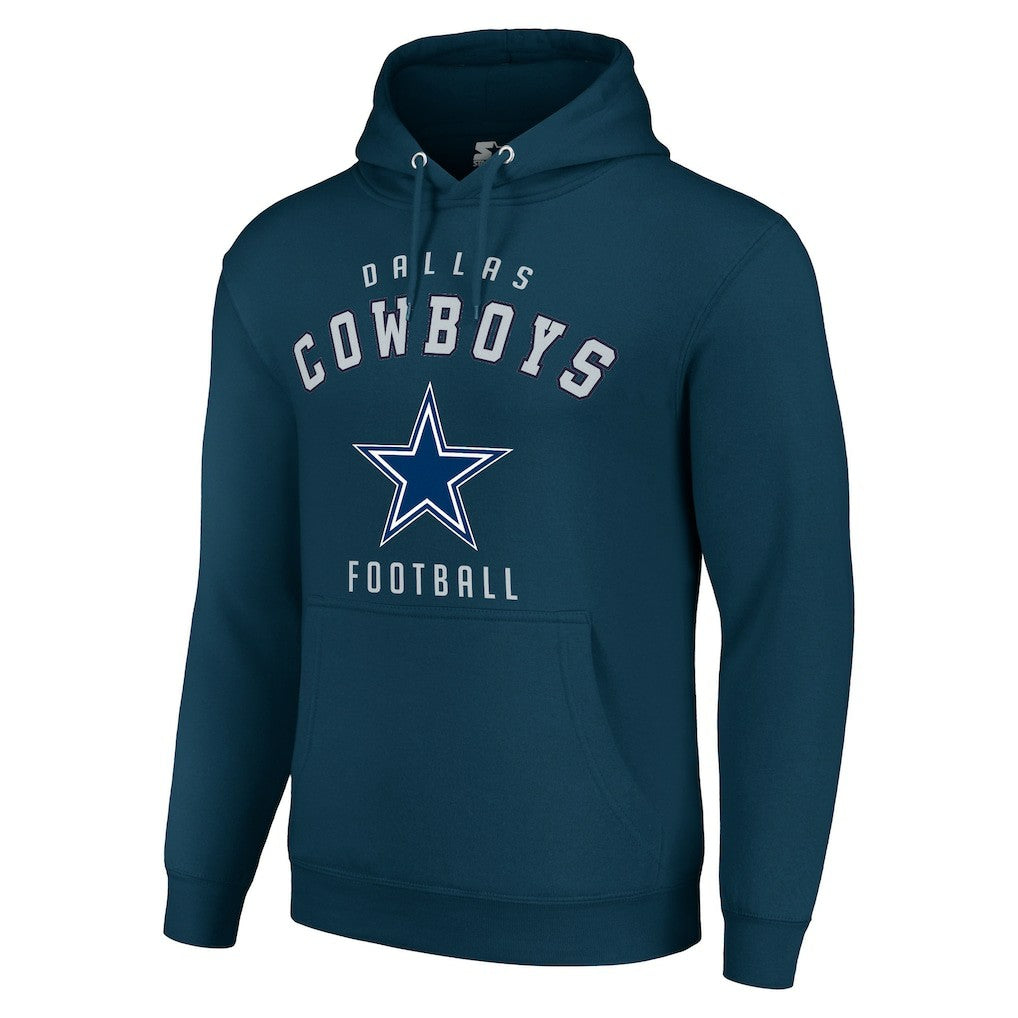 Dallas Cowboys Starter Unisex Logo Pullover Hoodie Navy | NFL