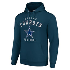 Dallas Cowboys Starter Unisex Logo Pullover Hoodie Navy | NFL