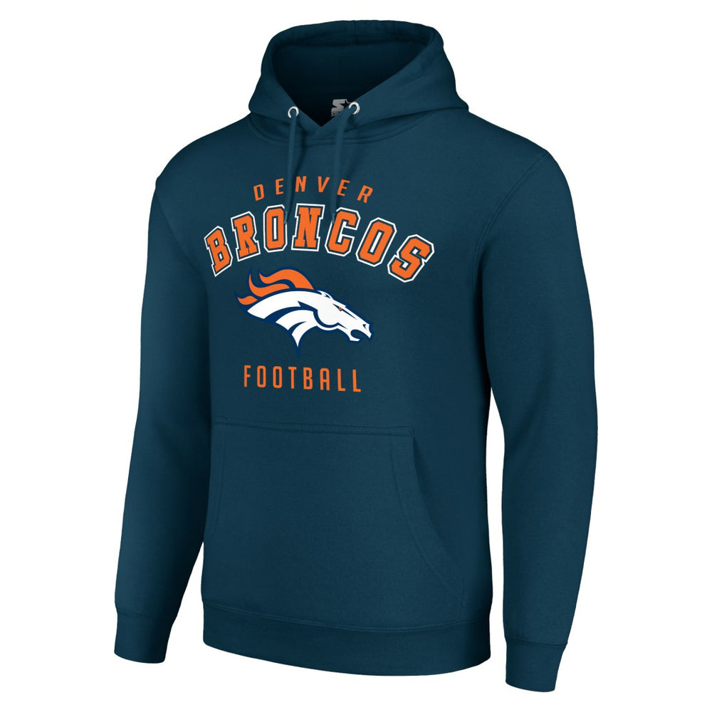 Denver Broncos Starter Unisex Logo Pullover Hoodie Navy | NFL