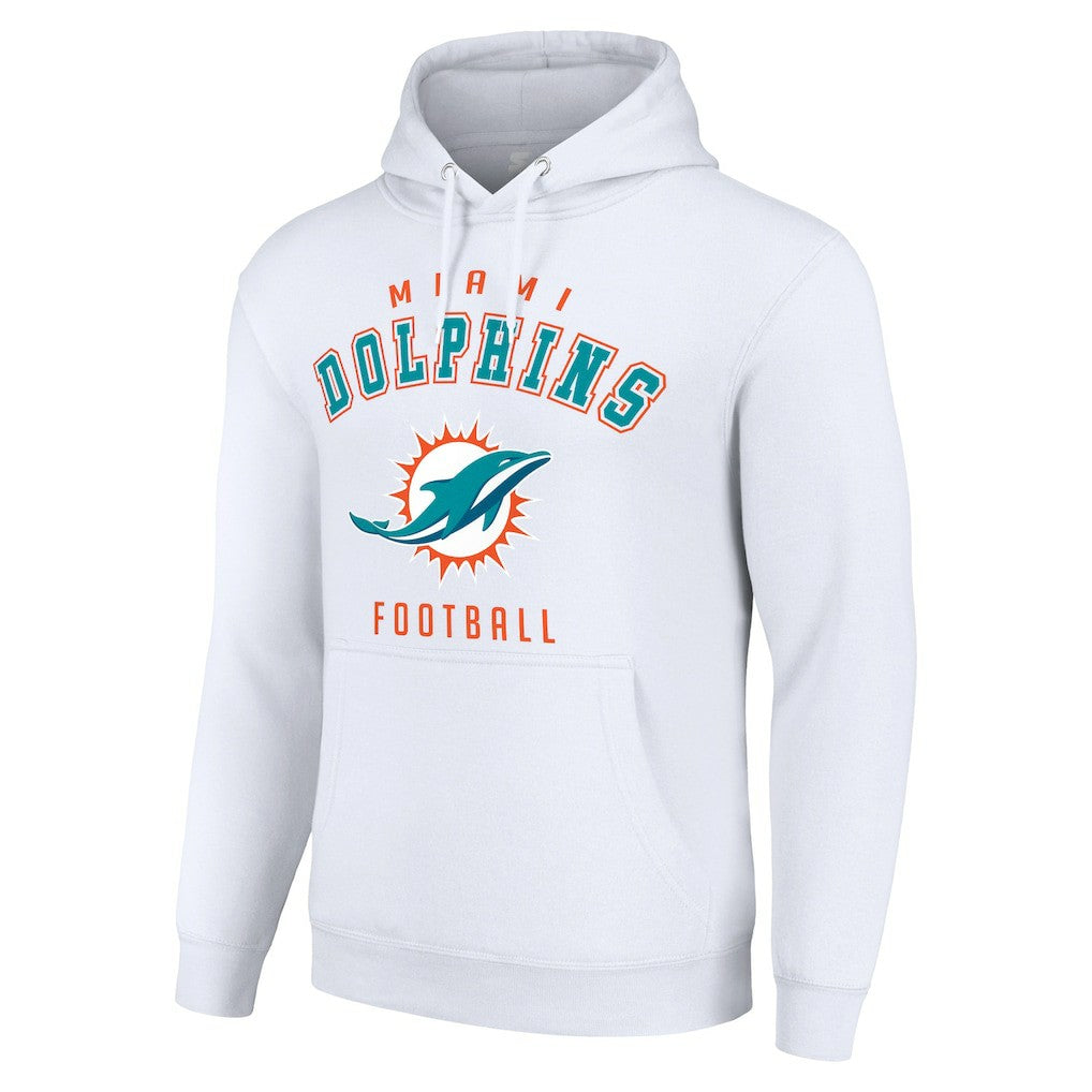 Miami Dolphins Starter Unisex Logo Pullover Hoodie White | NFL