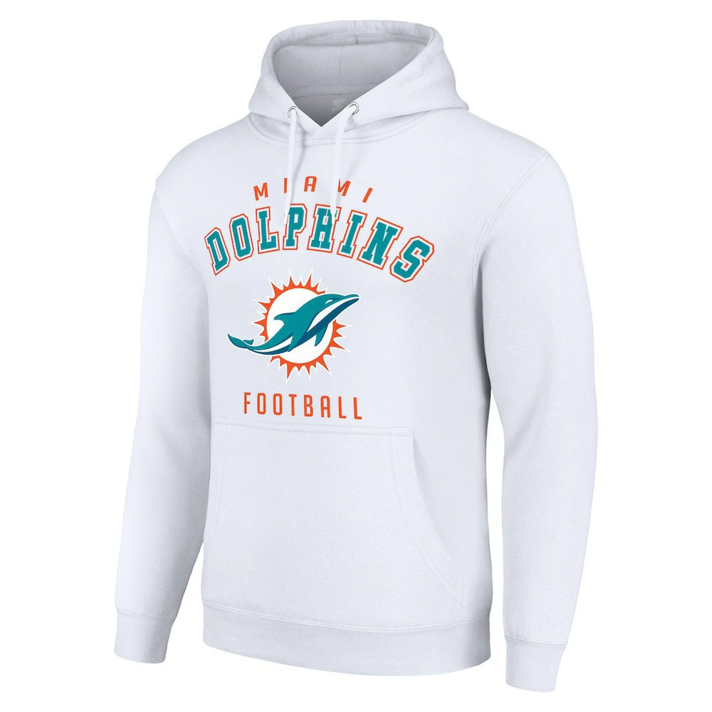 Miami Dolphins Starter Unisex Logo Pullover Hoodie White | NFL