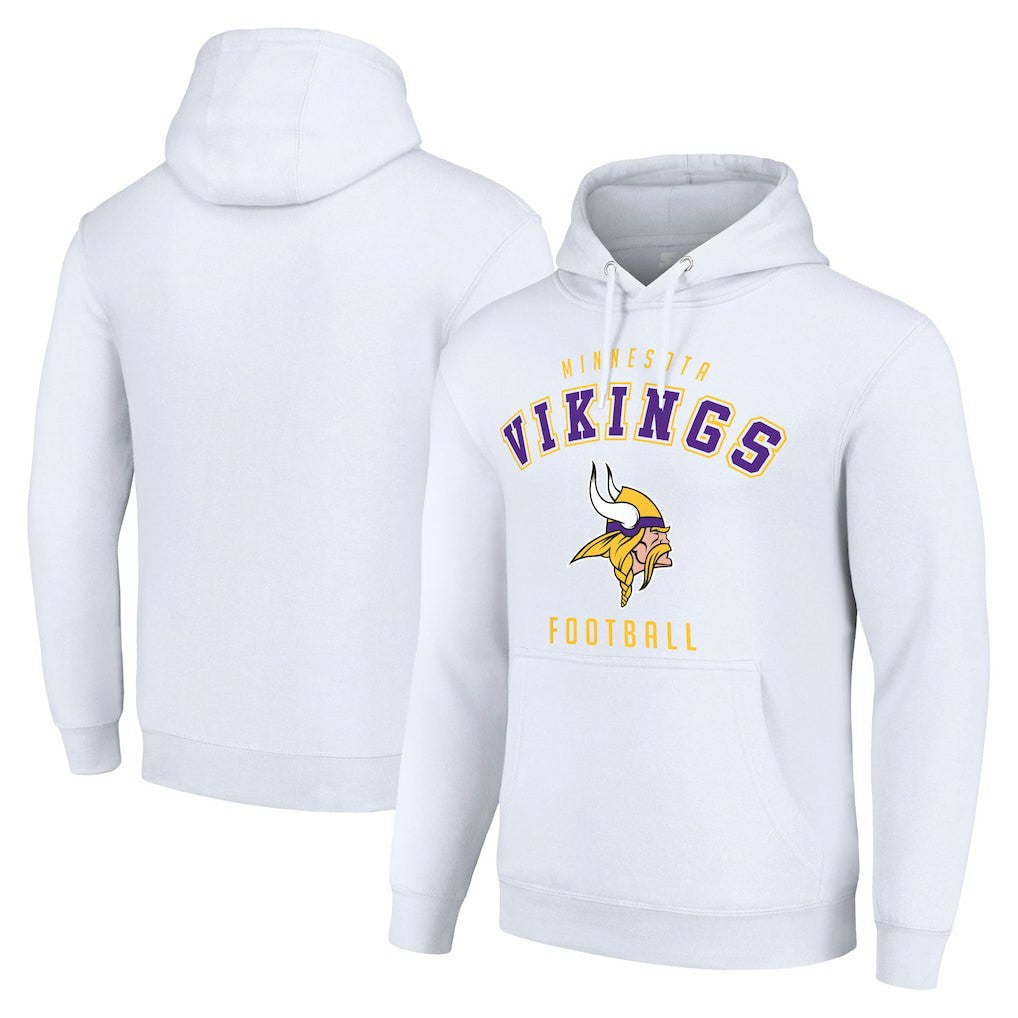 Minnesota Vikings Starter Unisex Logo Pullover Hoodie White | NFL