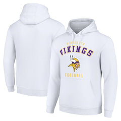 Minnesota Vikings Starter Unisex Logo Pullover Hoodie White | NFL