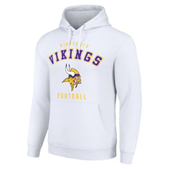 Minnesota Vikings Starter Unisex Logo Pullover Hoodie White | NFL