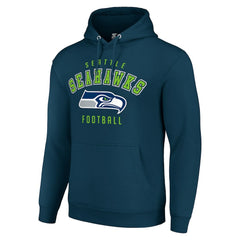 Seattle Seahawks Starter Unisex Logo Pullover Hoodie College Navy | NFL